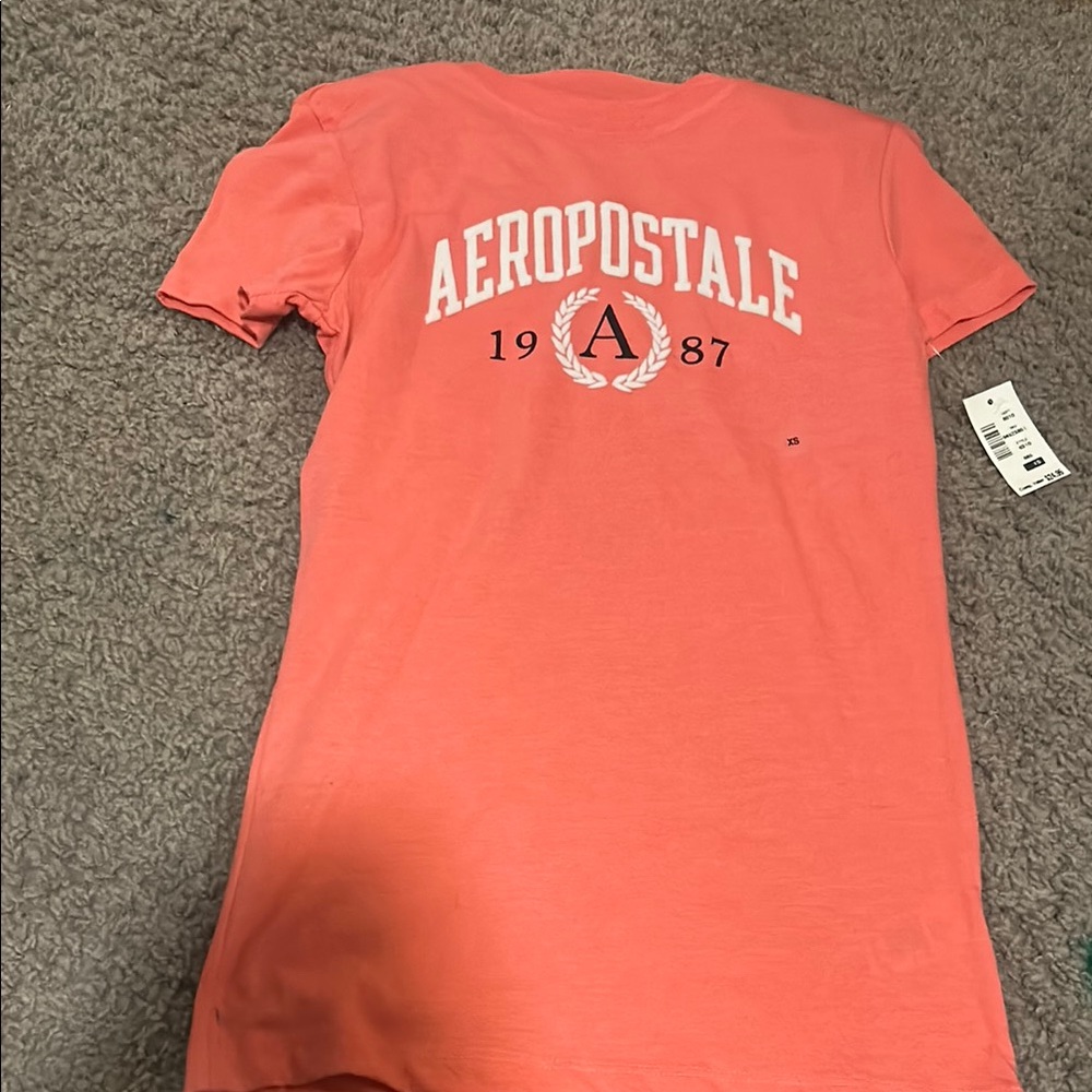 Aeropostale Coral Graphic Tee